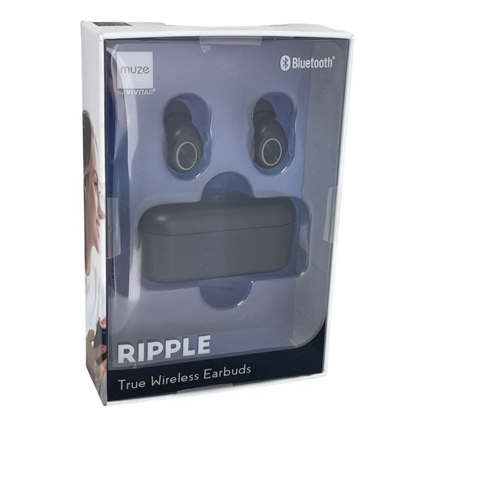 Muze by Vivitar RIPPLE True Wireless Bluetooth Earbuds- New